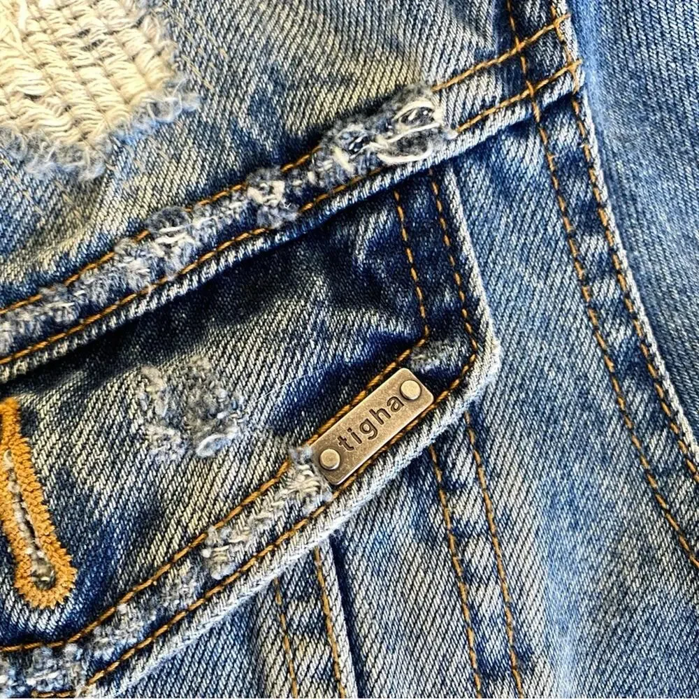 Tigha Distressed Denim Jacket